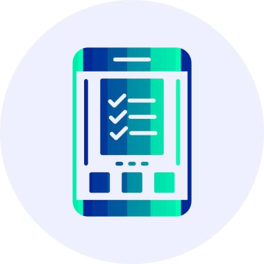 Kontrol listesi. Web simgesi basit illüstrasyon