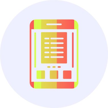 Liste. Web simgesi basit illüstrasyon