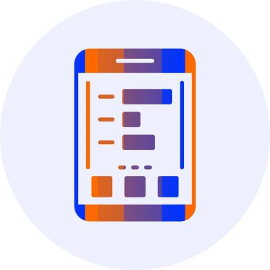 İstatistikler. Web simgesi basit illüstrasyon