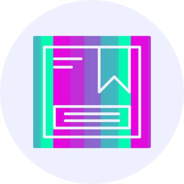 Paket web simgesi, basit vektör illüstrasyonu