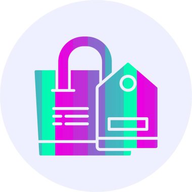 Satış etiketi. Web basit simgesi illüstrasyonu