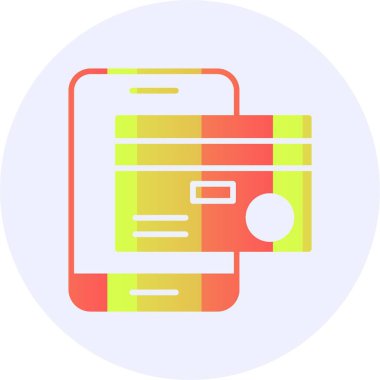 mobil bankacılık simgesi vektör illüstrasyon tasarımı