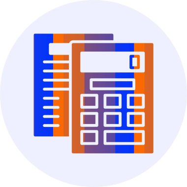 Hesap makinesi. Web simgesi basit tasarım 