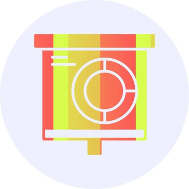 İş grafiği simgesinin vektör illüstrasyonu