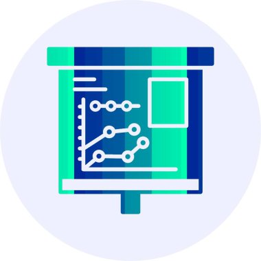 İş grafiği simgesinin vektör illüstrasyonu