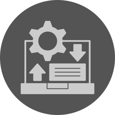 Çevik ağ simgesi, basit vektör illüstrasyonu