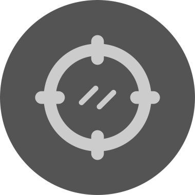 Hedef. Web illüstrasyonu, düz simge 