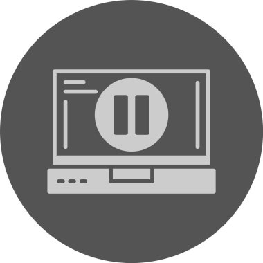 düğme simge vektör çizim duraklatma  