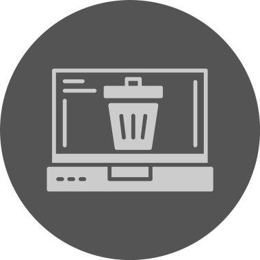 Çöp kutusu vektör illüstrasyonuName 