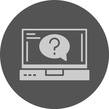 dizüstü bilgisayar simgesi, vektör illüstrasyonu basit tasarım