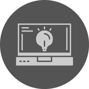 dizüstü bilgisayar simgesi, vektör illüstrasyonu basit tasarım