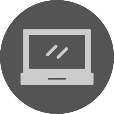 dizüstü bilgisayar web simgesi, basit vektör illüstrasyonu