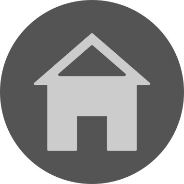 Ev web simgesi, basit vektör illüstrasyonu