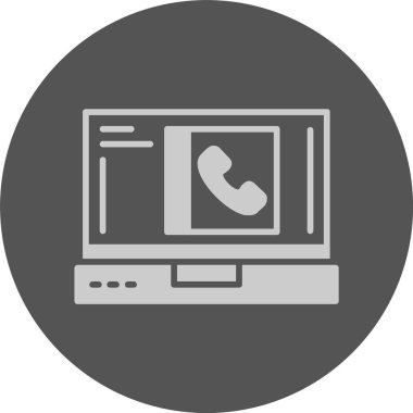 dizüstü bilgisayar simgesi, vektör illüstrasyonu basit tasarım