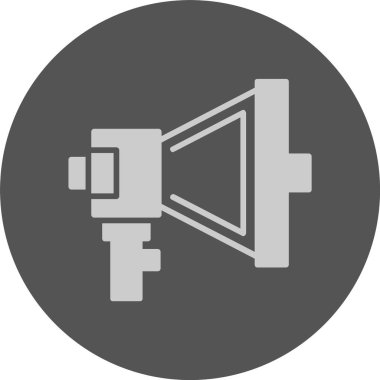 megafon ağ simgesi, basit vektör illüstrasyonu