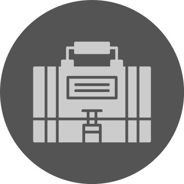 evrak çantası web simgesi, basit vektör illüstrasyonu