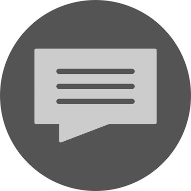 vektör sohbet simgesi, vektör illüstrasyonu 