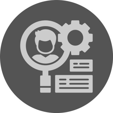 İşe alım Müdürü web simgesi, basit vektör illüstrasyonu