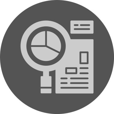İşe Alım Analizi Web simgesi vektör illüstrasyonuName