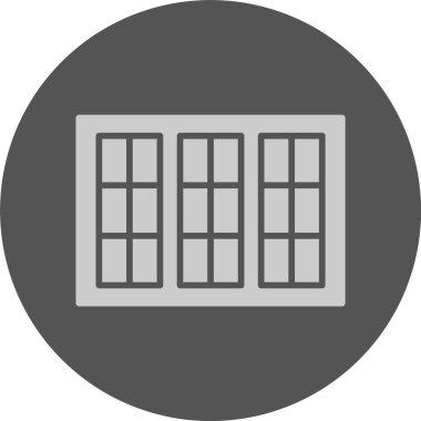 Pencere. Web simgesi basit illüstrasyon