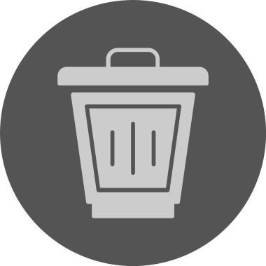 Çöp kutusu vektör illüstrasyonuName 