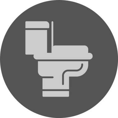 Tuvalet simgesi, vektör illüstrasyonu 