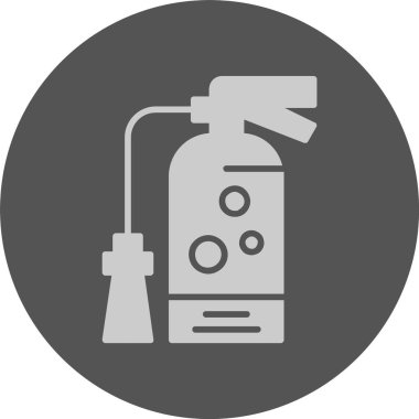 Yangın söndürücü ağ simgesi, basit vektör illüstrasyonu