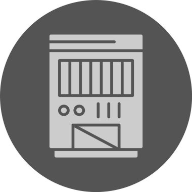 Nemlendirici ağ simgesi, basit vektör illüstrasyonu