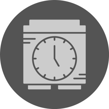 Saat simgesi vektör illüstrasyonu 