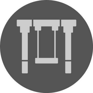 Salıncak ağ simgesi, basit vektör illüstrasyonu