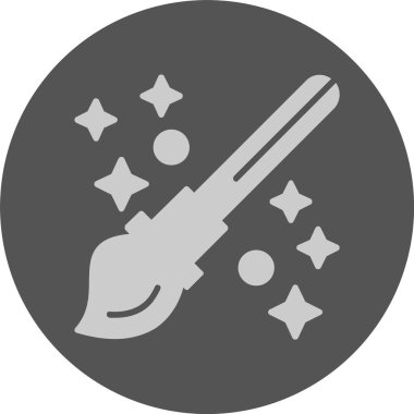 Boya fırçası web simgesi, basit vektör illüstrasyonu