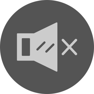 Dilsiz ağ simgesi, basit vektör illüstrasyonu