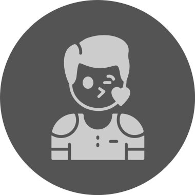 Sempati web simgesi basit vektör illüstrasyonu