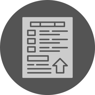 SERP web simgesi, basit vektör illüstrasyonu