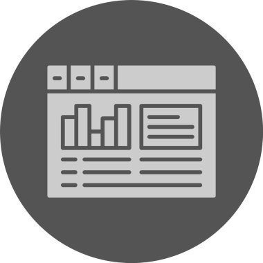 Trafik web simgesi, basit vektör illüstrasyonu