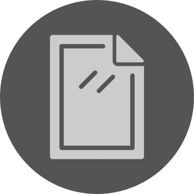 Kağıt ağ simgesi, basit vektör illüstrasyonu