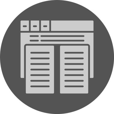 İçerik web simgesini çoğalt, basit vektör illüstrasyonu