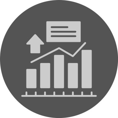 Çizelge iş simgesi, vektör illüstrasyonu  