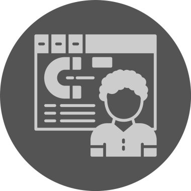 Bağlanma web simgesi, basit vektör illüstrasyonu