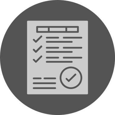 Hedef tamamlama web simgesi, basit vektör illüstrasyonu