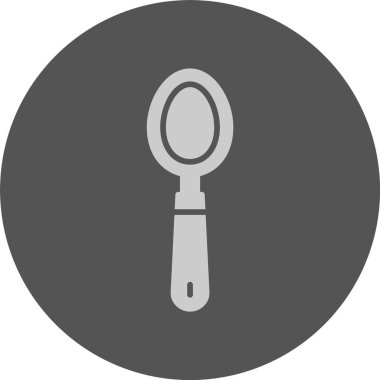 Spoon web simgesi, basit vektör illüstrasyonu