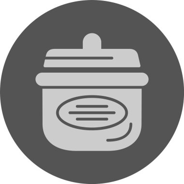 Yemek tencereleri web simgesi, basit vektör illüstrasyonu