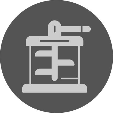 Cutter ağ simgesi, basit vektör illüstrasyonu