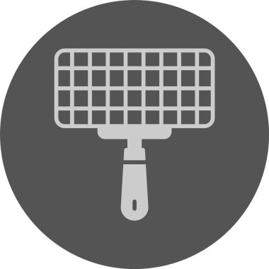 Izgara sepeti ağ ikonu vektör illüstrasyonu