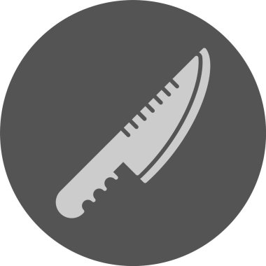 Bıçak simgesinin vektör illüstrasyonu 