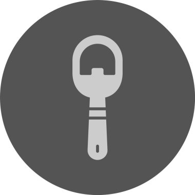 Şişe açıcı web simgesi, basit vektör illüstrasyonu