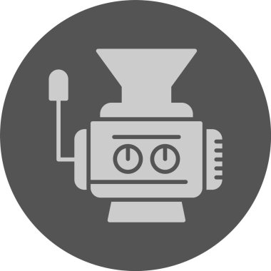 Et öğütücü ağ simgesi, basit vektör illüstrasyonu