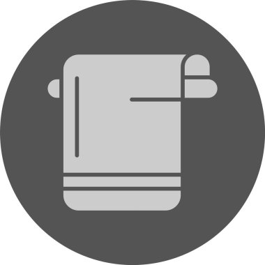Havlu Web simgesi, basit vektör illüstrasyonu