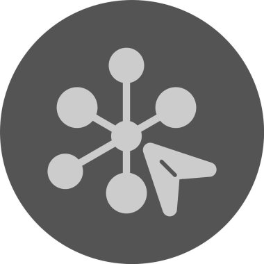 Etkileşimli web simgesi, basit vektör illüstrasyonu