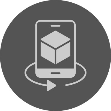 akıllı telefon simgesi, vektör illüstrasyonu basit tasarım